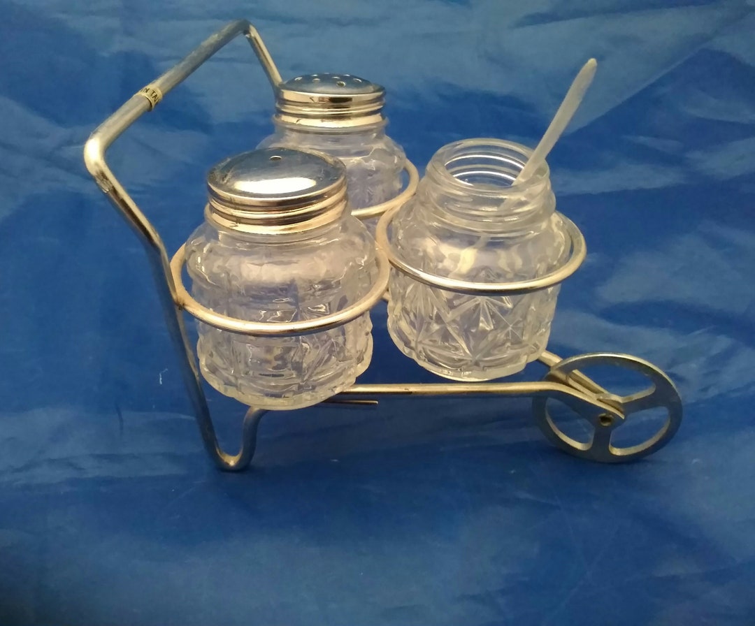 Wire Wheelbarrow Caddy for Glass Salt Pepper and Jam Jar With Etsy UK