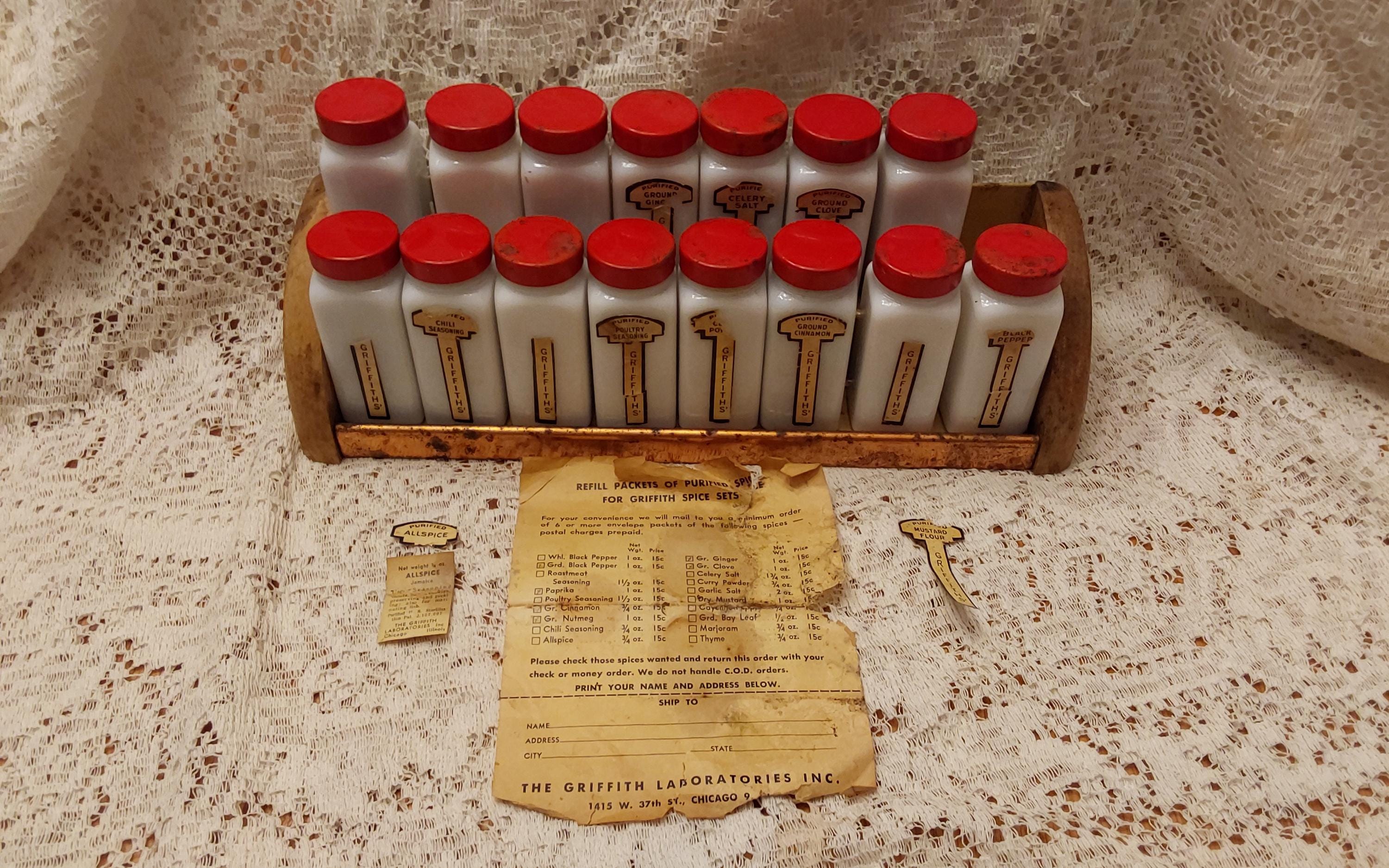 Griffiths Spice Rack and Jars - Etsy