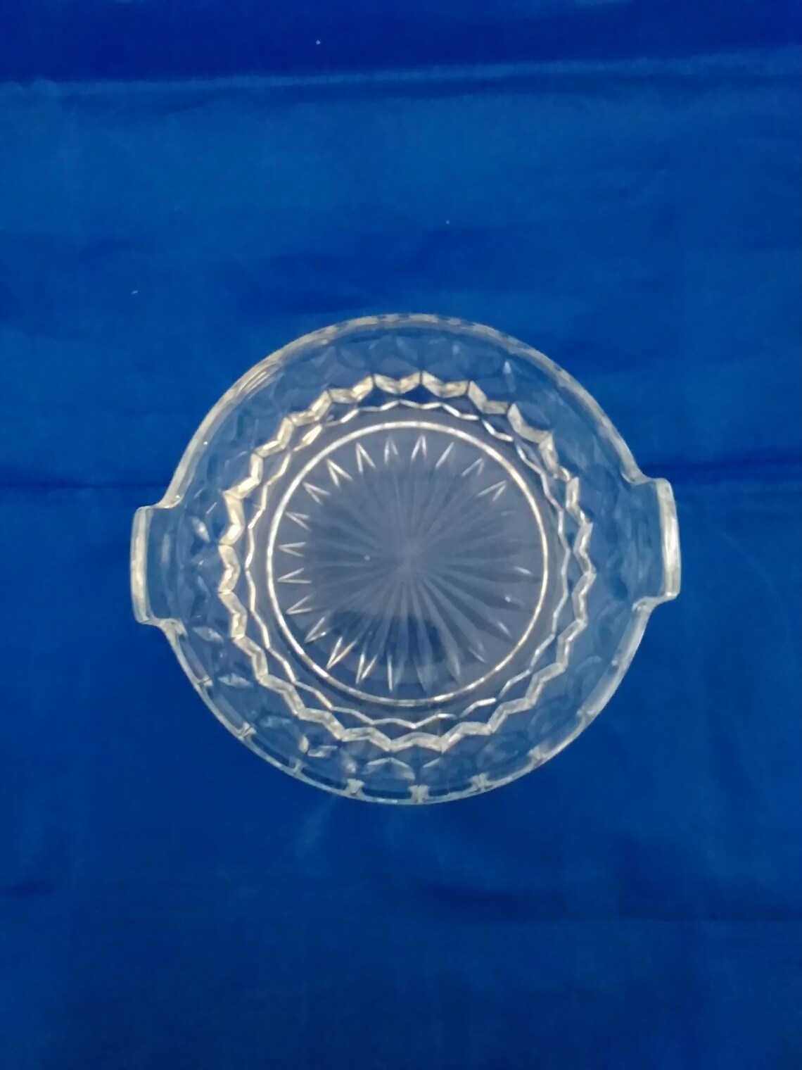 A Small Fostoria Cubist Clear Glass Condiment or Candy Bowl Etsy