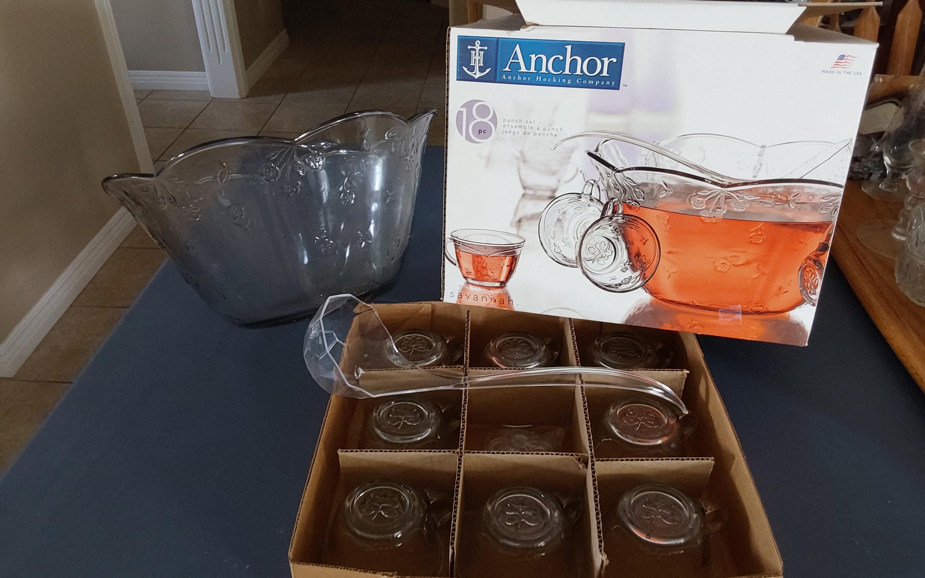 Anchor Hocking Savannah Punch Bowls - Etsy