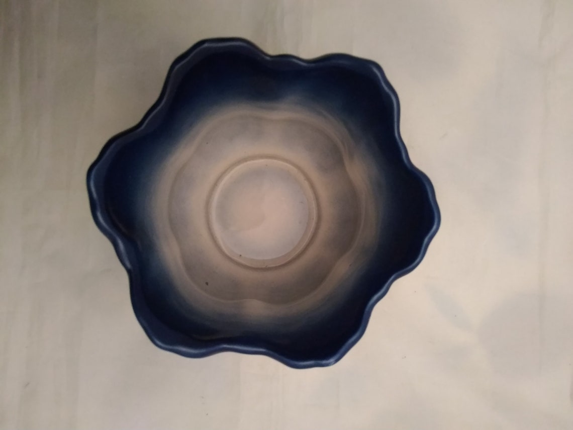 By K H Pottery Staffordshire England a Cobalt Blue Etsy