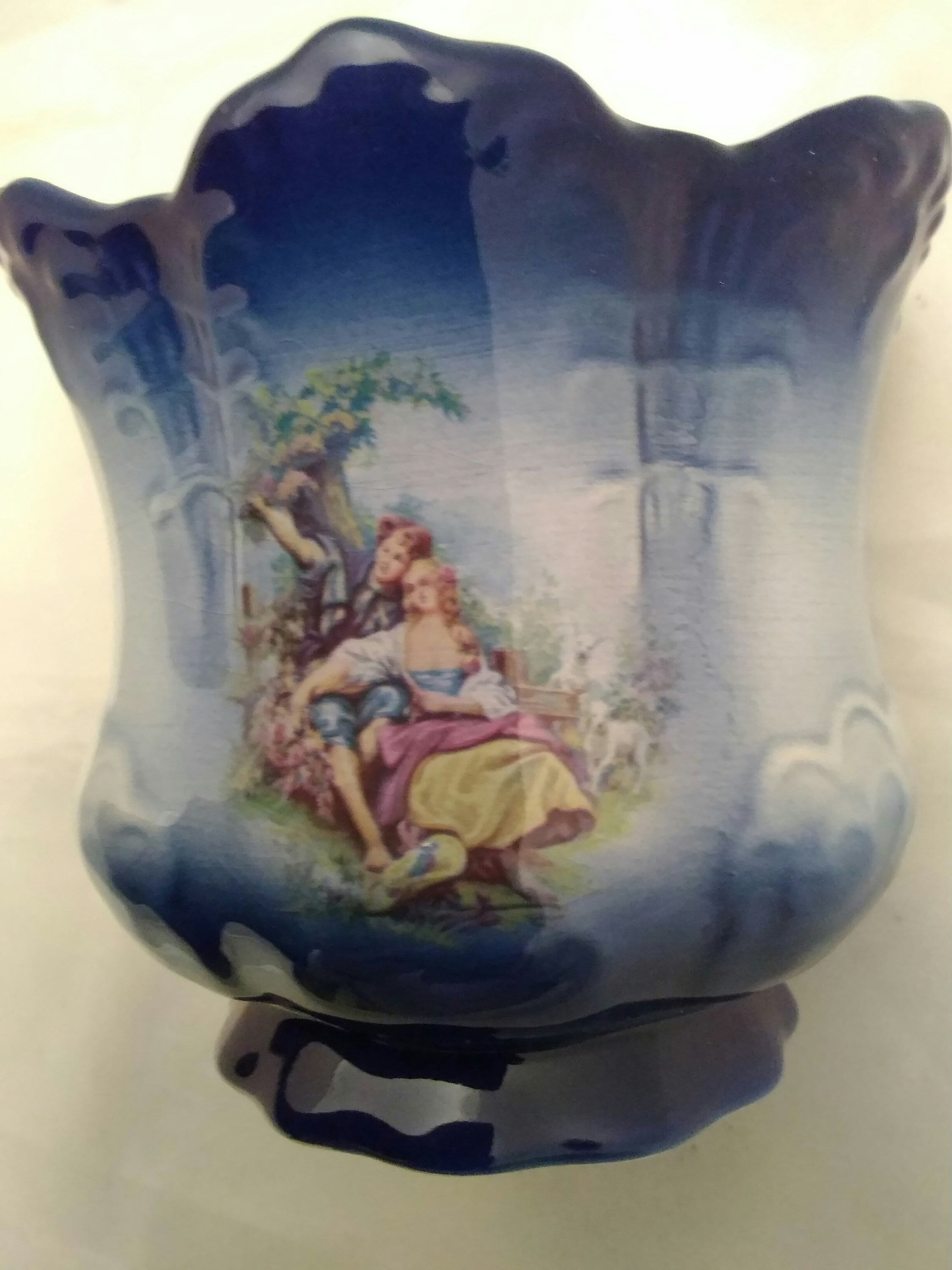 By K H Pottery Staffordshire England a cobalt blue Etsy.de