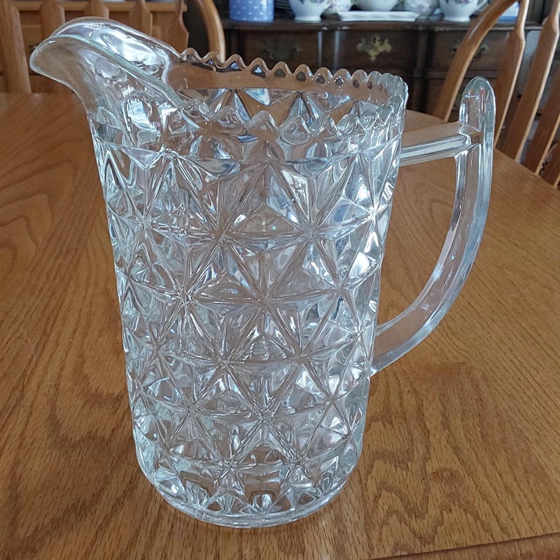 Fancy Clear Pitcher - Etsy