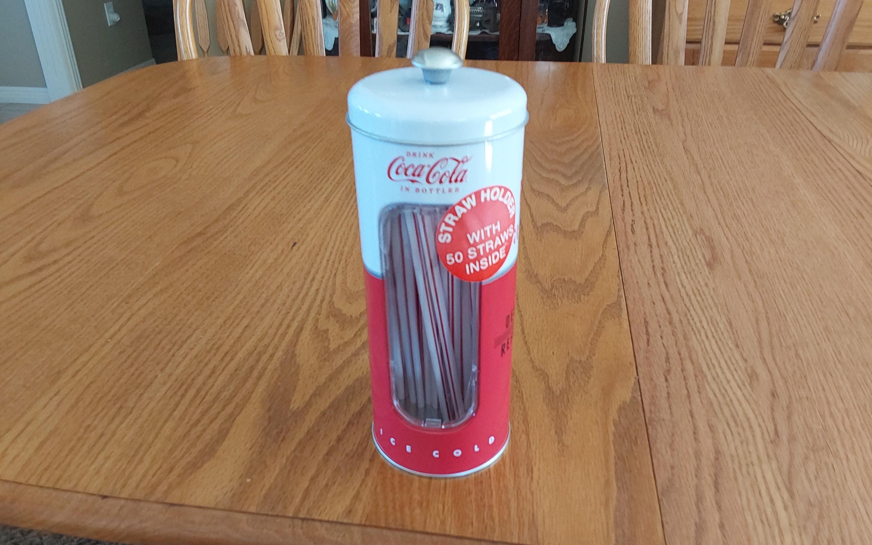 80sPEPSI COLA STRAW HOLDERペプシストローホルダー箱付き Amazon.com: The Tin Box Company Coke Straw Holder Tin with 20