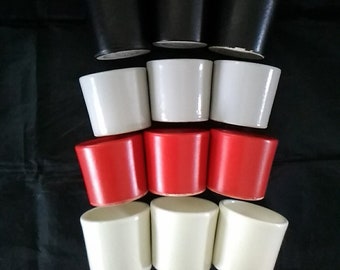 Selling in sets of 3 Cermer 3 oz ramekins of the same color...3 red, 3 grey, 3 white or 3 white. Dish 1317
