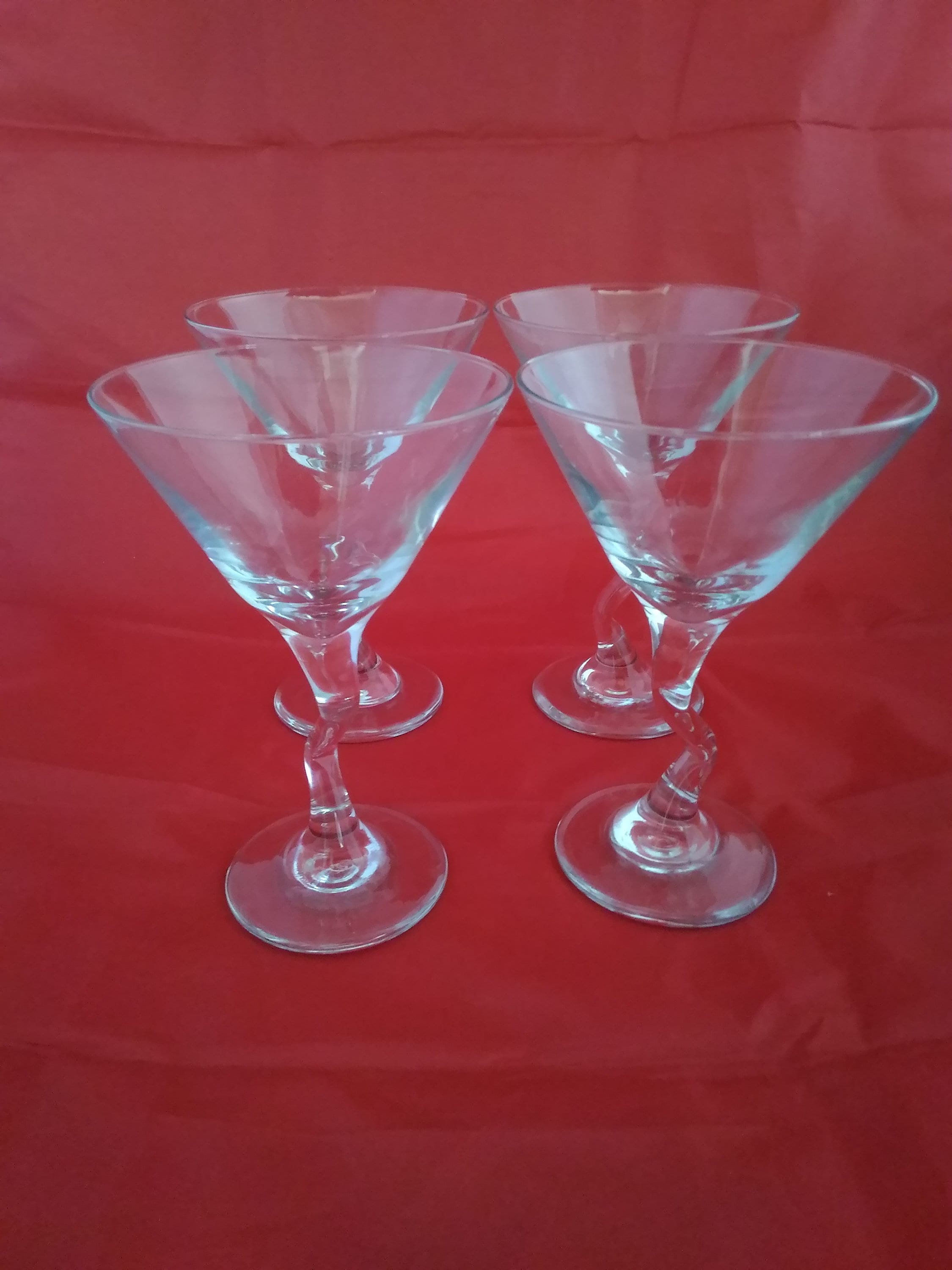 Set of 4 Libbey Z-Stem Martini Glasses – Cypress Eyes