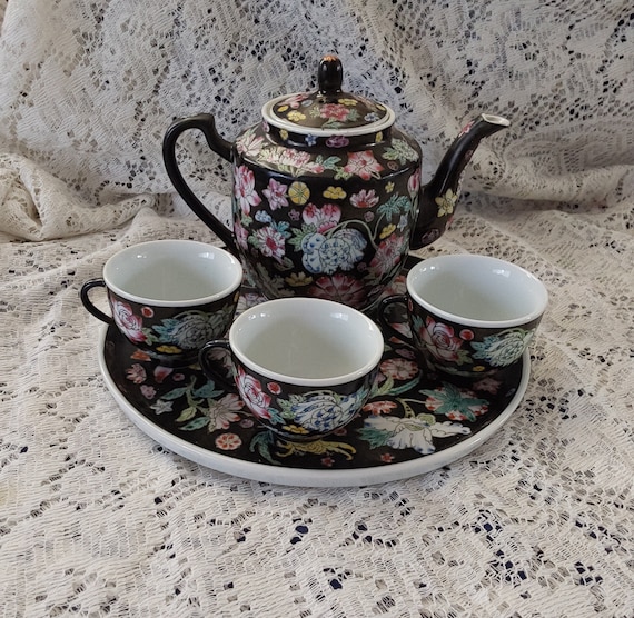 Black teapot set 2025