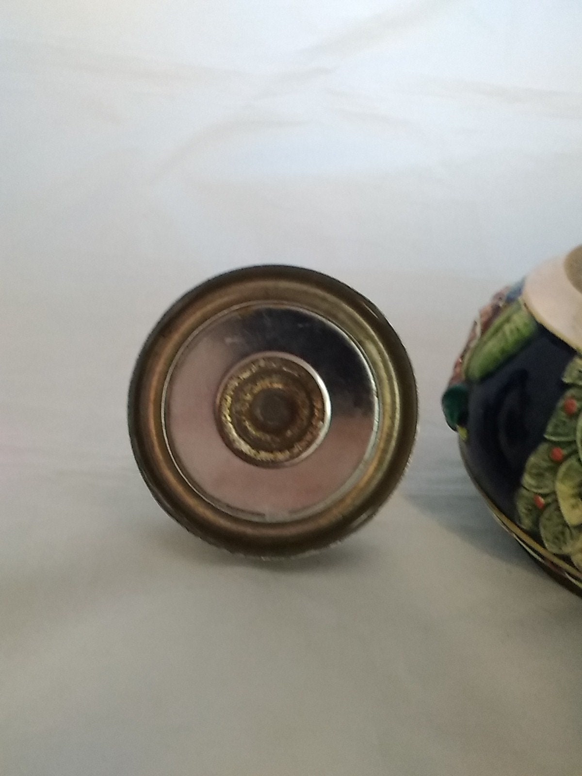 From Germany a ceramic spinning ashtray. Misc 628 Etsy