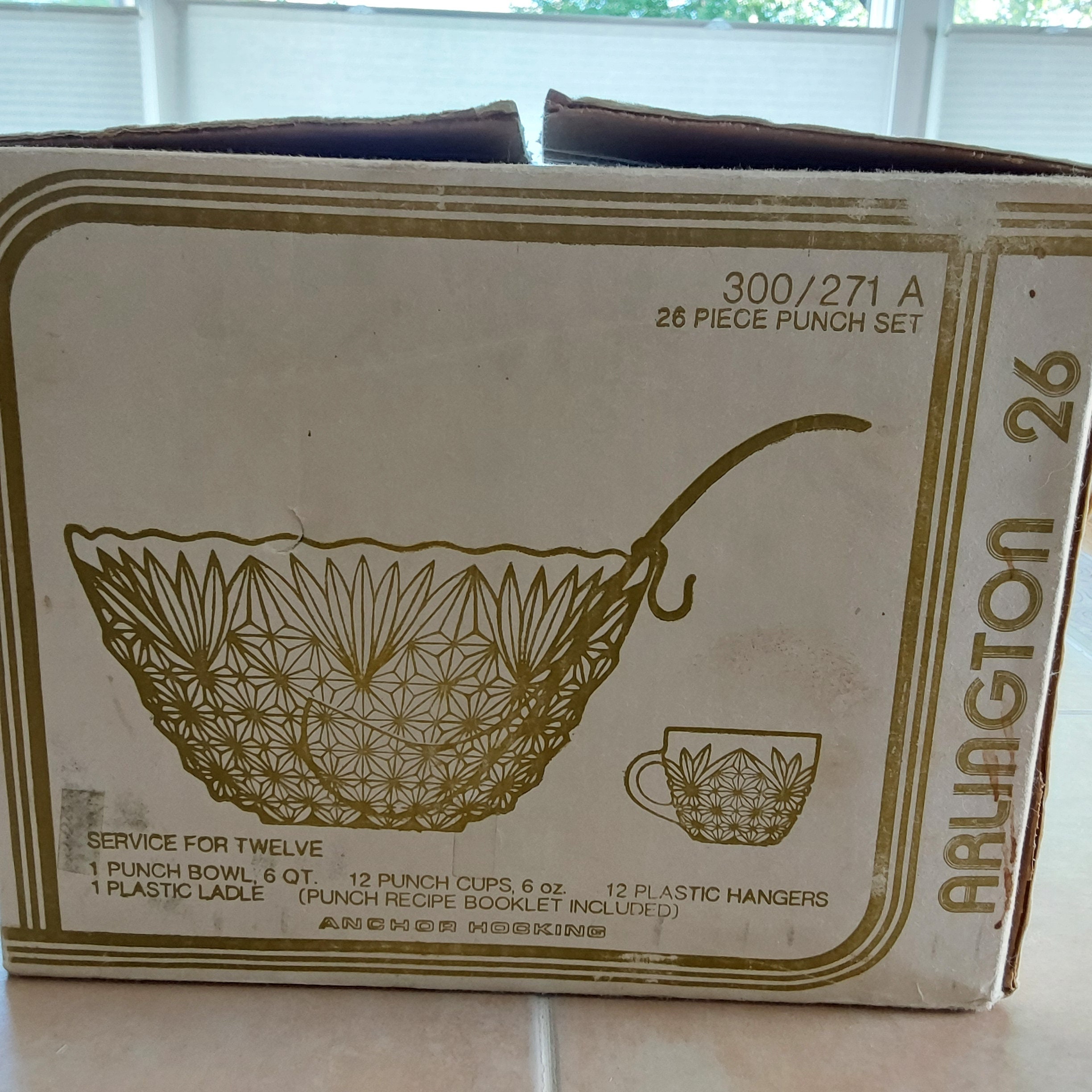 By Anchor Hocking in the Arlington Pattern, a Complete 26 Pc