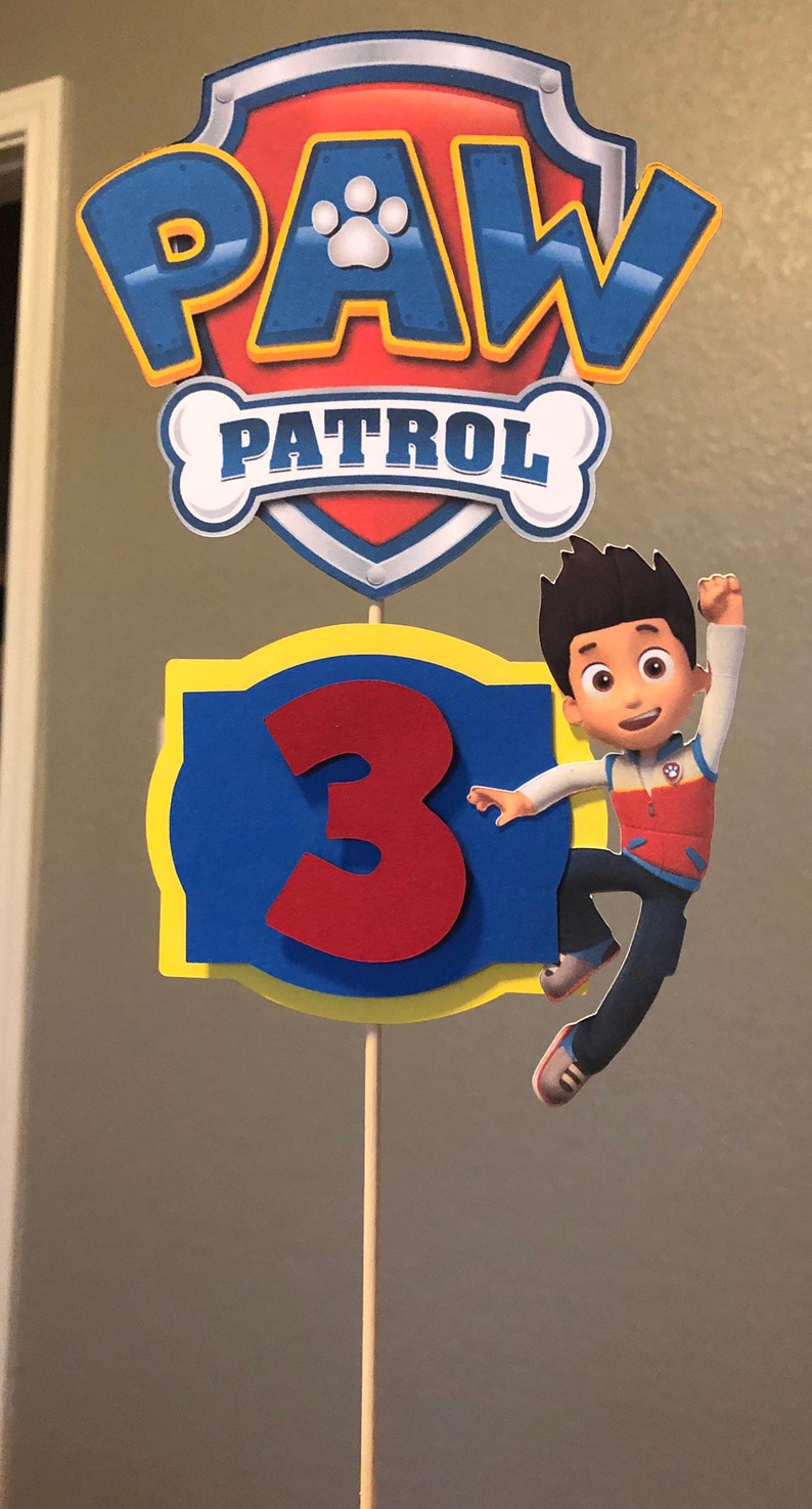 Paw Patrol Centerpiece Picks
