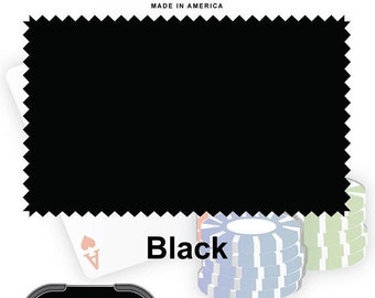 Black Poker Table Cloth