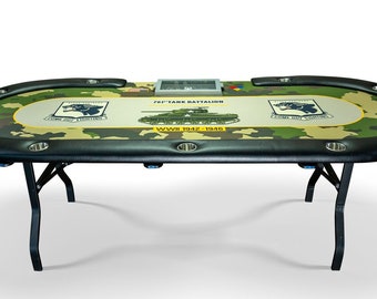 Custom Poker Table with WSOP Style Folding Legs