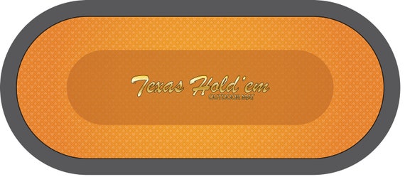 Outdoor Texas Hold Em Poker Table Mat New For 2018 Etsy