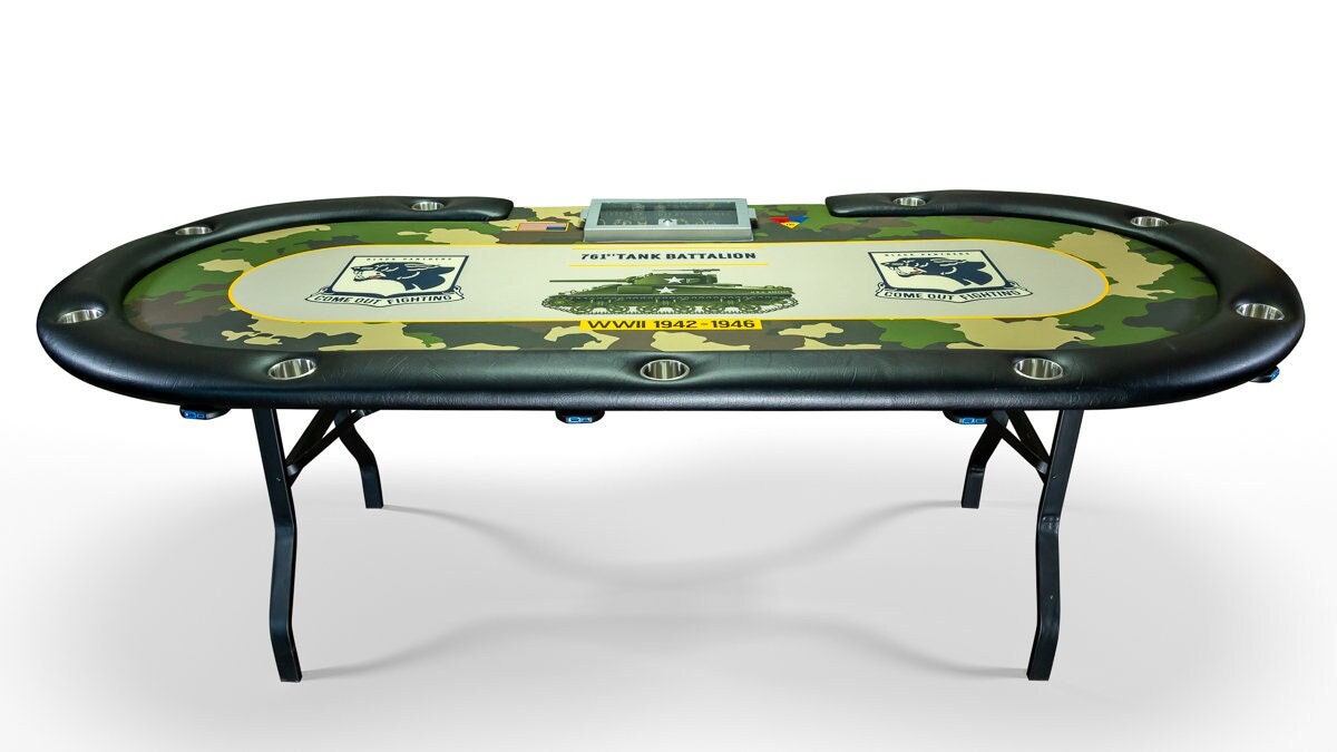 Custom Poker Table With WSOP Style Folding Legs - Etsy