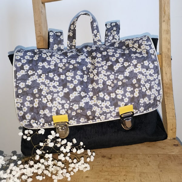 sac cartable liberty mitsi et velous idéal maternelle