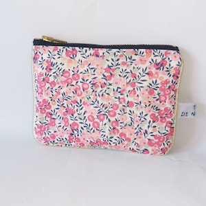 pochette plate zippée, portefeuille, fourre tout organiseur de sac liberty wiltshire et simili cuir
