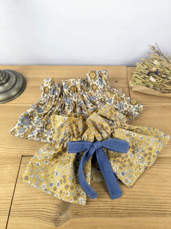 Lot de 2 cols amovibles adultes, cols victoriens, cols froufrous en coton