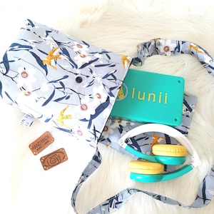 Pochette,étui trousse, sac transport besace rangement fabrique à histoires Lunii Taille XL