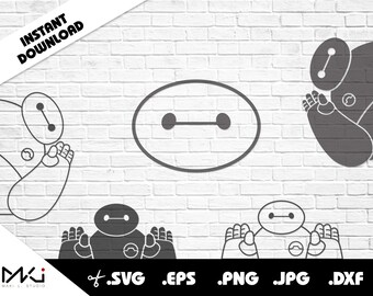 Baymax SVG Bundle for Cricut or Silhouette Machines