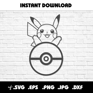 May include: Black and white line art illustration of a Pikachu character from the Pokemon franchise. Pikachu is holding a Pokeball in its paws.
