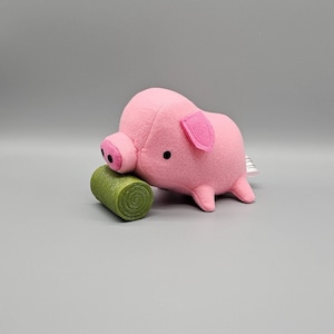 7 inch Pig Stuffed Animal, Piglet Soft Toy, Stuffed Swine Toy, Piggie Stuffed Toy, Plush Stuffed Hog