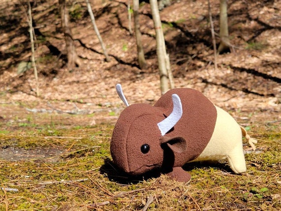 large bison stuffed animal