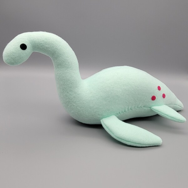 Nessie the Loch Ness Monster Stuffed Animal, Crytozoology Soft Toy, Stuffed Cryptoid Toy, Dinosaur Stuffed Toy, Plesiosaur Stuffed Animal