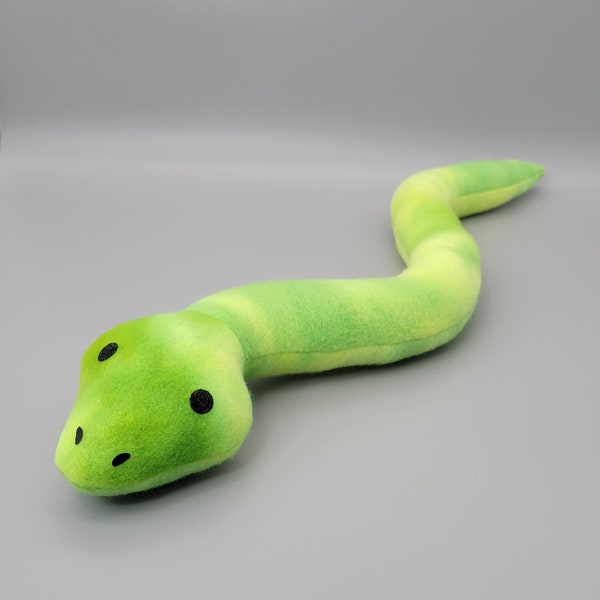 Green Snake Stuffed Animal, Snake Soft Toy, Stuffed Reptile Toy, Snake Stuffed Toy, Plush Stuffed Snake, Snake Stuffed Animal