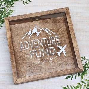 Adventure Fund Shadow Box, Adventure Money Savings box, Savings Shadow box, Money Savings Box, Shadow Box, Savings box, Adventure box