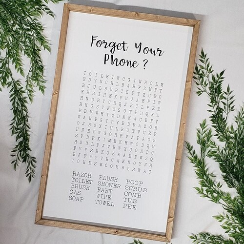 Bathroom Word Search Bathroom Crossword Sign Bathroom Decor Etsy Bathroom Word Search Bathroom Crossword Sign Bathroom Decor Etsy
