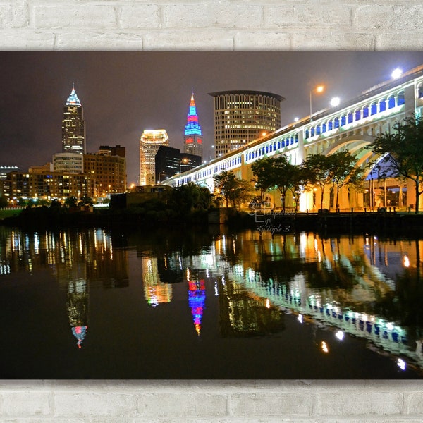 Cleveland Ohio Skyline - Photo Print, Canvas Art, Metal Print - Cleveland Wall Art, Cleveland Photography, Large Wall Art, Cleveland Art