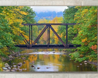 New Hampshire Fall Foliage Photography: White Mountains Scenic Print - Canvas, Metal or Paper