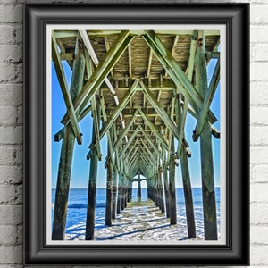 Myrtle Beach Pier, Myrtle Beach Wall Art - Photo Print, Canvas Art, Metal Print - South Carolina Photography, Beach Wall Art, Large Wall Art