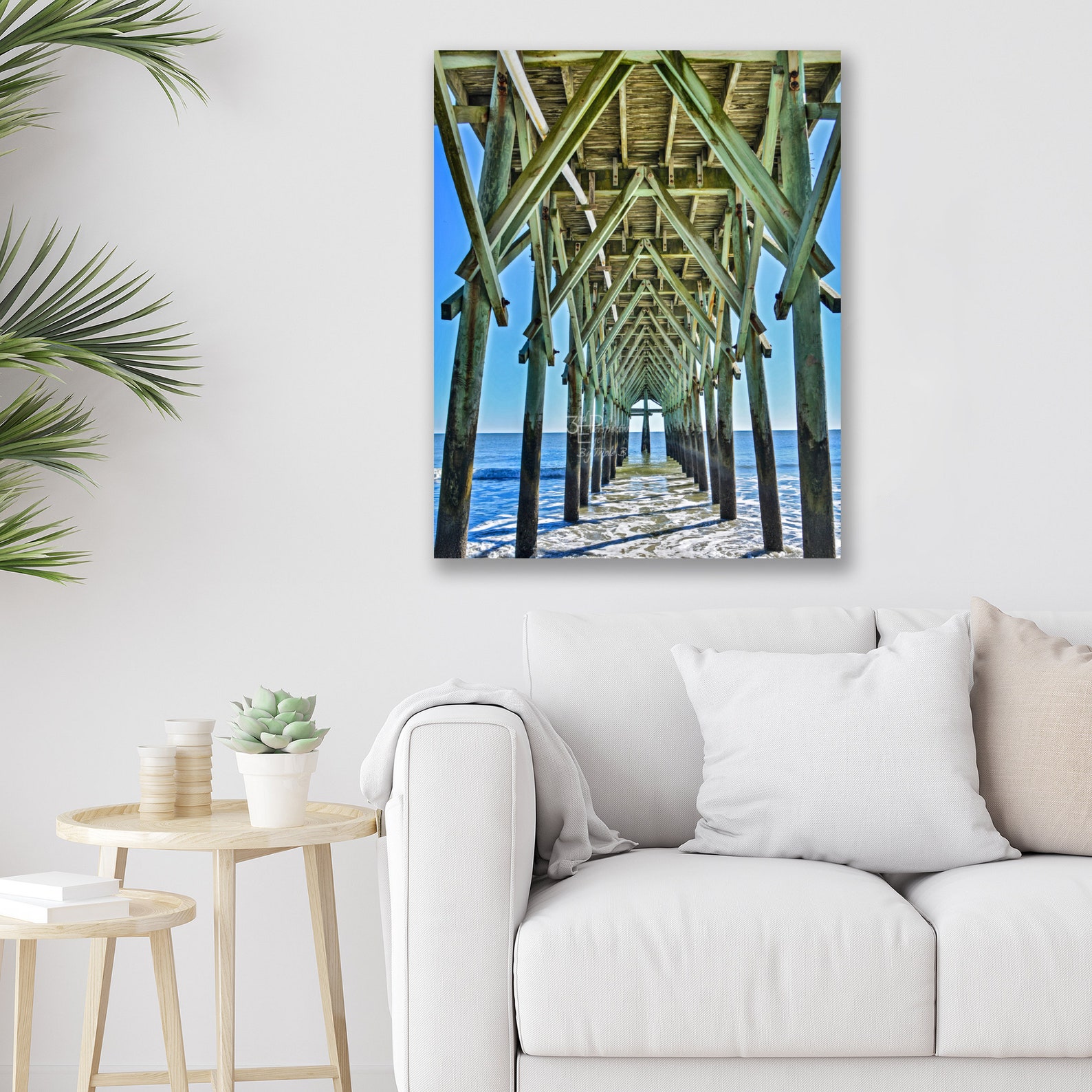 Myrtle Beach Pier, Myrtle Beach Wall Art Photo Print, Canvas Art, Metal