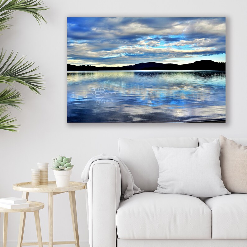 Adirondack Mountain Wall Art Scenic Wall Art Canvas Metal Etsy