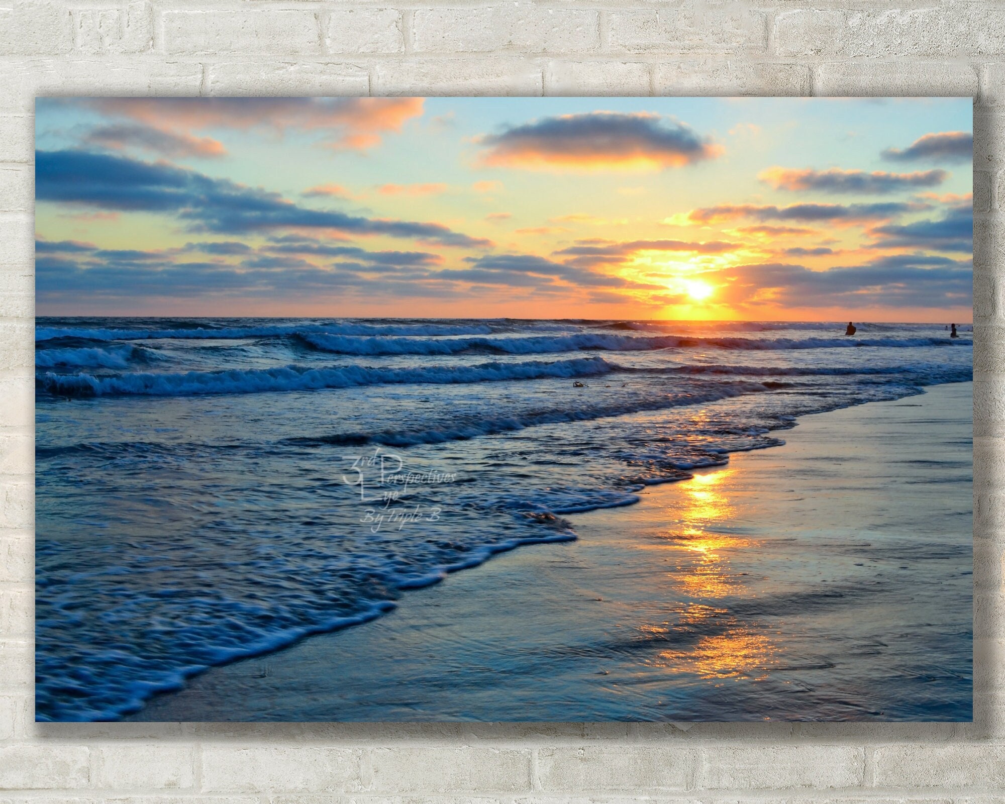 San Diego Beach Sunset Wall Art Photo Print, Canvas Art, Metal Print