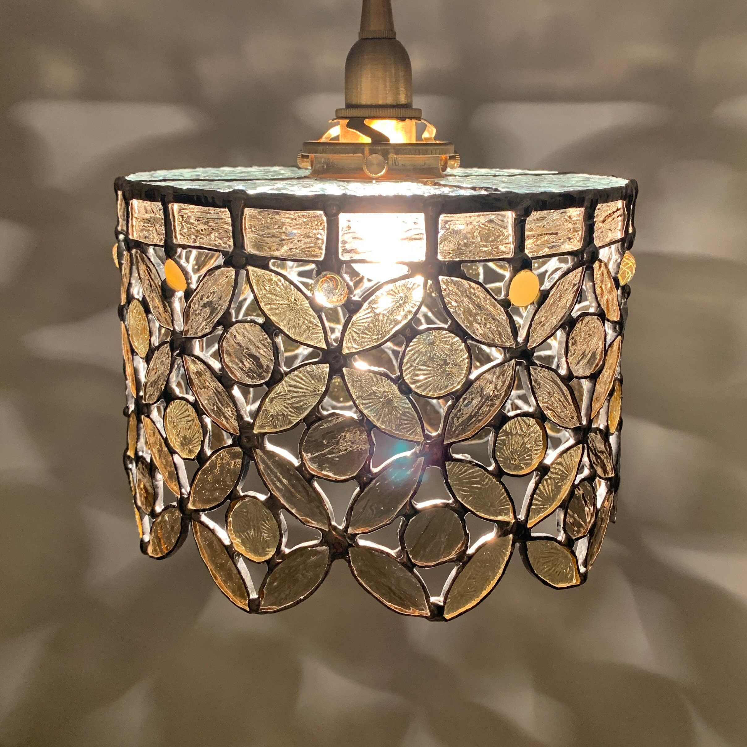 Champagne bronze cheap pendant light