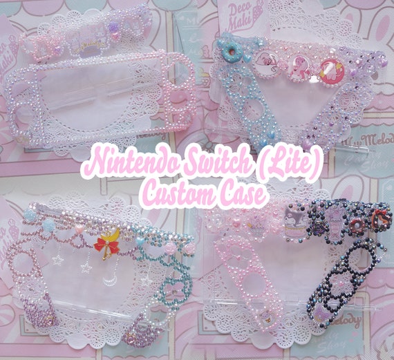 nintendo switch lite rhinestone case