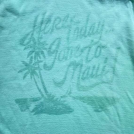 Vintage 70's Here Today Gone To Maui Palms Mint F… - image 3