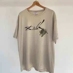 Vtg Salvador Dali Artist T-Shirt Museum Clock Surreal Beige Anvil Size XL