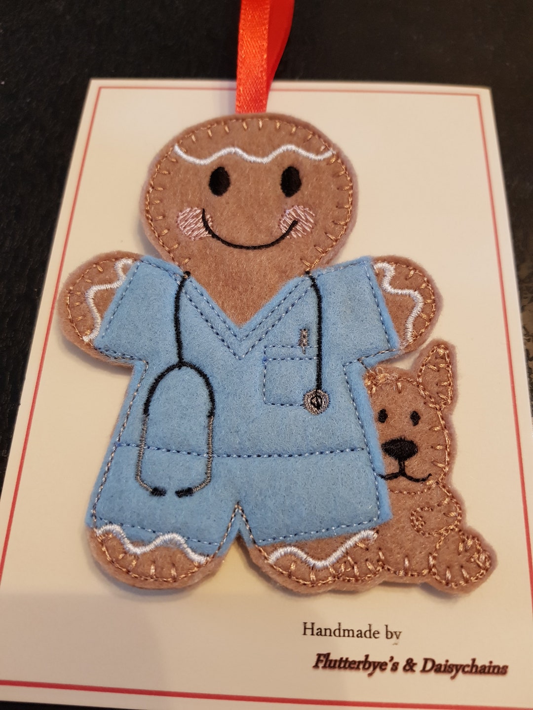 Gingerbread Man Vet Dog Pet Hospital Hanger Etsy
