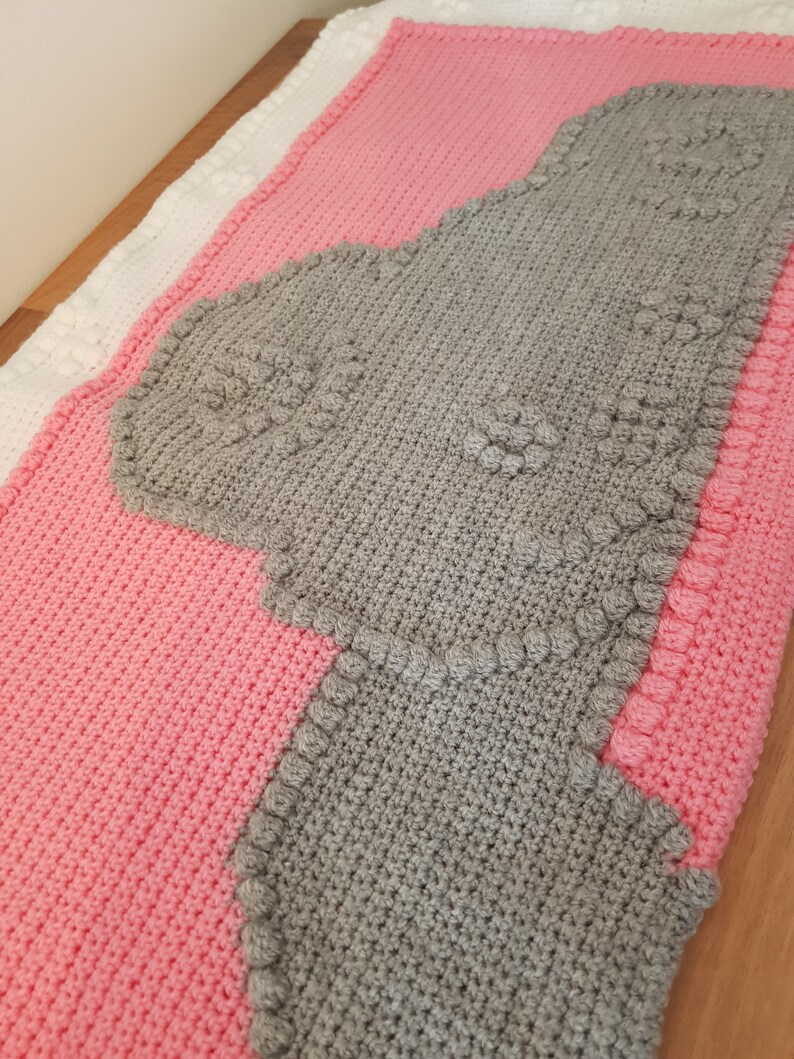 baby graphghan cot blanket baby shower new born baby bobble stitch worded blanket sweet bear baby crochet blanket