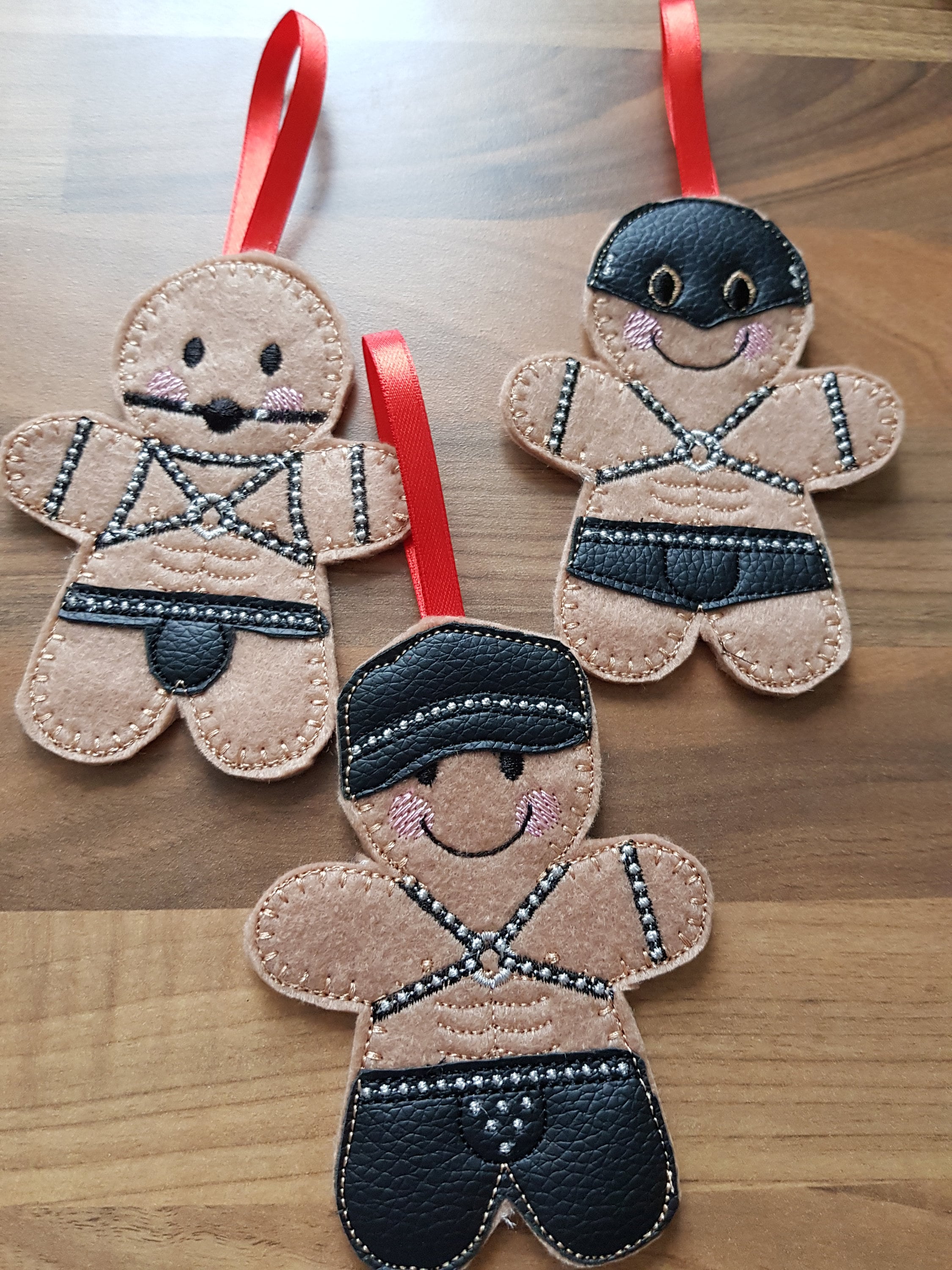 Gingerbread Men in Leather Torture Sexy Full Monty Kinky Etsy UK