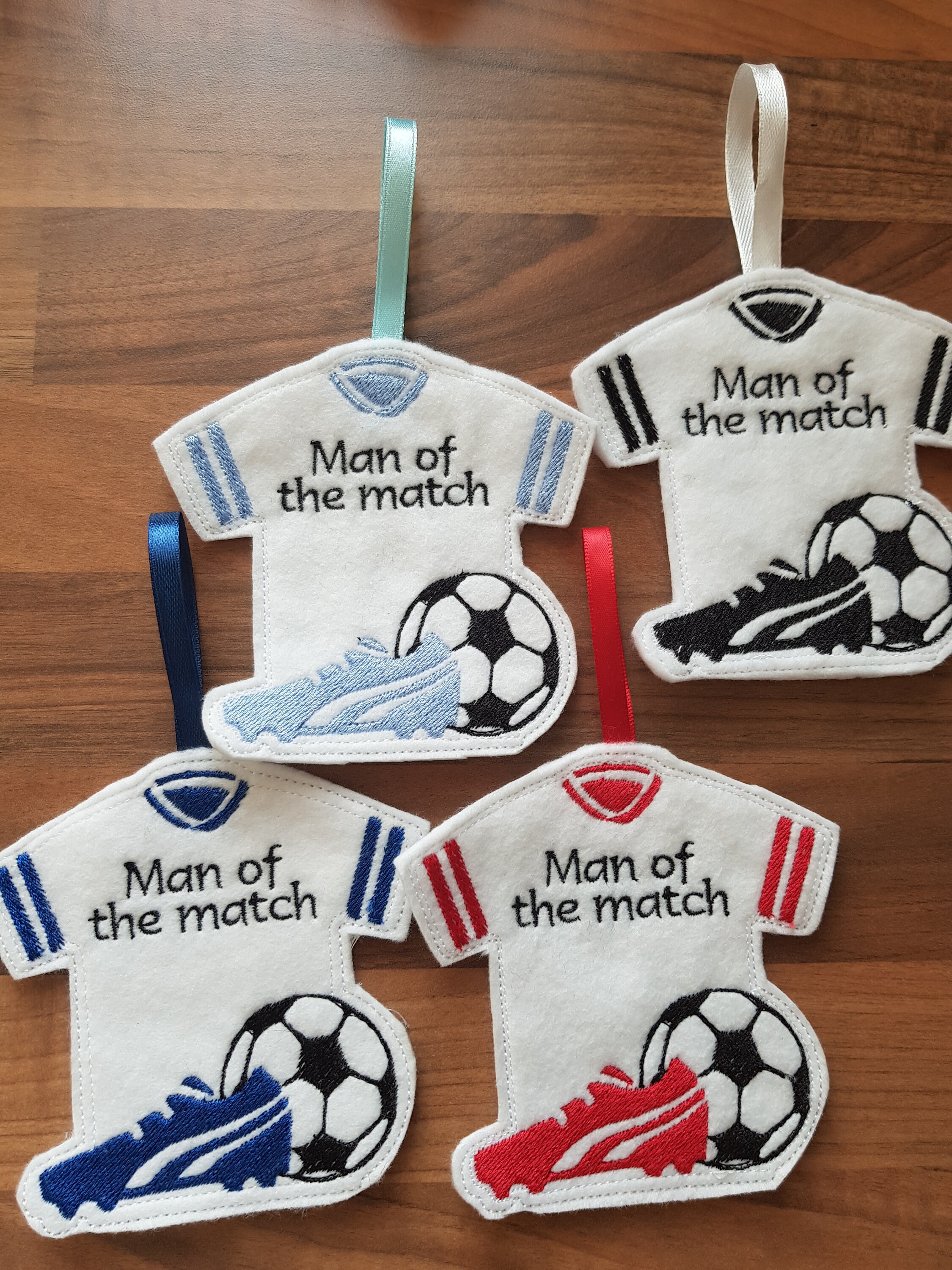 Football Shirts Hanger Decoration Sports Felt Ornament Etsy UK