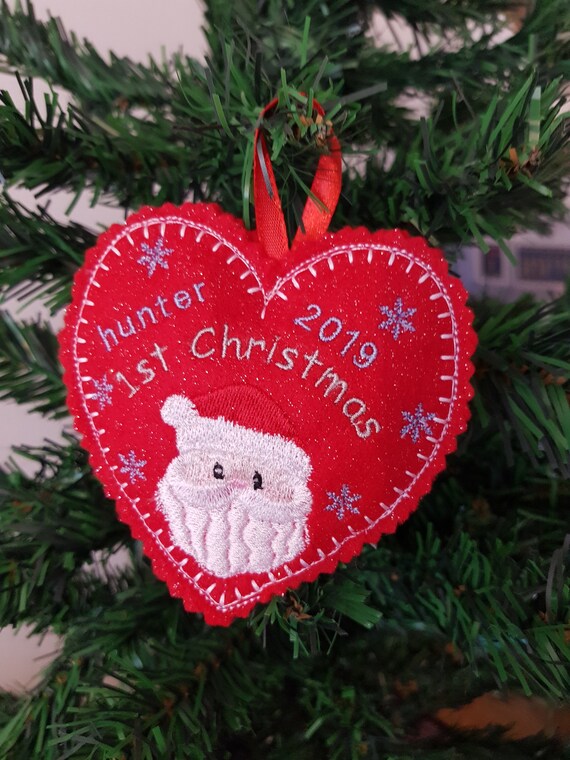 personalised baby christmas decorations