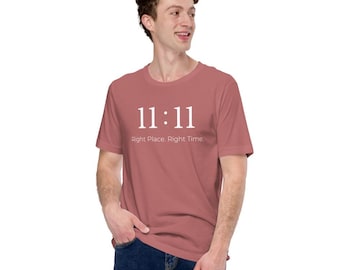 Camiseta Unissex com Números dos Anjos 11:11