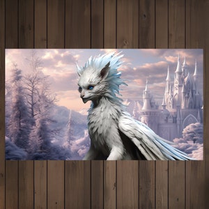 Fantasy Art Print Mythical Creature Enchanted Kingdom