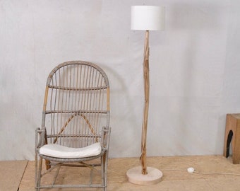 Unique standing floor lamp with a lovely branch