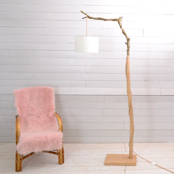 Wooden Floor Lamp Etsy