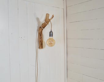 Gancho de pared rústico con forma de rama | Gancho de pared de madera natural | Decoración escandinava | Decoración orgánica para un hogar minimalista